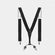 더블레더 양복 정장 멜빵 서스펜더 캐주얼 남성 블랙 jga*7772fC