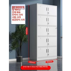 사무실 파일 캐비닛 서류 보관함 낮은 수납장 서랍형 책장, 1.31mm, 유리 5단 구획