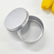 알루미늄 150ml 원형케이스 캔들용기 소품보관통, 1개