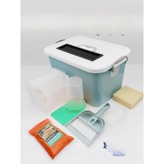 번식 밀웜 소형 귀뚜라미사육장 아크릴 곤충통 채집통 먹이 키우기 만들기, A. 500ml 정균곤충 급이주전자 1세트