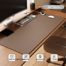 겨울 전기 가열 책상매트 초대형 사무실보온 학생기숙사용, 향나무 60x36cm 3단 온도조절, 단일 모델