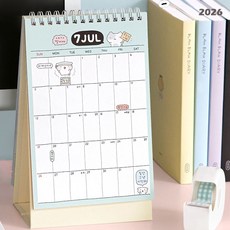 아이코닉 2026 이겨낸다 탁상달력 데스크 캘린더, 혼합색상, 1개