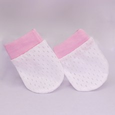 台灣24H速發 F2商檢合格 嬰兒冰絲手套 防抓臉手套 新生兒夏季透氣手套 附抽繩可調節 洞洞手套 寶寶護手套