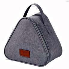 미니 삼각 야외 도시락가방 다용도 도시락가방 그레이 1개