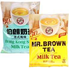 우리가스토리 대만 미스터브라운 오리지널 밀크티30개입+홍콩스타일 밀크티30개입, 60개입, 17g