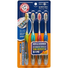 암앤해머 브라이트닝케어 베이킹소다모 칫솔, 4개입, 1개