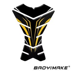 오토바이 슬립 오일 탱크 패드 측면 무릎 보호대 데칼 스티커, 1개, 16. 15 golden