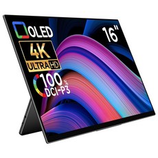 EHOMEWEI 이홈웨이 포터블모니터 휴대용모니터 듀얼모니터 서브모니터 2.5K 4K OLED QLED 100%DCI-P3 맥OS 윈도우 덱스 게임콘솔 미니PC 호환, E16R8, 41cm