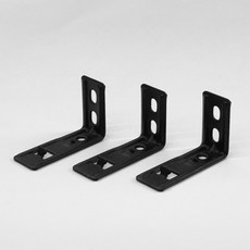 더원홈데코 ㄱ자 꺽쇠 50mm 3p, 1세트, 블랙