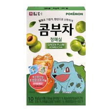 담터 포켓몬 콤부차 청매실, 1개, 10개입, 5g