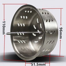 安梦轩 不鏽鋼水槽過濾網 廚房水槽提籠 洗碗池過濾網 浴室水池下水道過濾器, 1個, 厚寬110mm高51mm厚網+提手