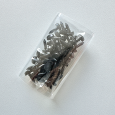 모루 인형 부자재 코 삼각코 8mm (50개) DIY 키링 눈 눈알, 2세트