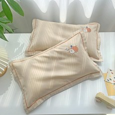 A類100支純棉磨毛枕套 兒童刺繡全棉信封枕芯套, 小刺蝟（100支A類純棉磨毛）,30*50cm一隻枕套【不含枕芯】