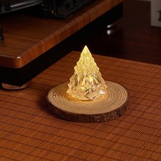 仿真水晶鑽石冰山燈 LED小夜燈 聖誕節氣氛燈 桌面裝飾, 小號5*6CM, 1個