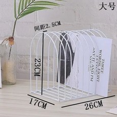 미니 책홀더 로즈 간이 앵글 철제 골드 책꽂이, 1개, C. 흰색 소형 9.5x3x9.5cm