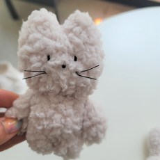 심심 단순 새로운 취미 간단한 바느질 키링인형 diy세트, 고양이, 1개