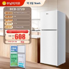 미니 냉장고 2도어 가정용 메탈실버 씨엔컴퍼니 오피스텔 쿠잉, 기본 모델명/품번, 172L 양문형 1등급에너지효율