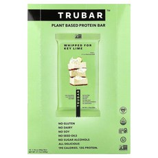 Trubar 식물성 프로틴바 휩트 포 키 라임 12개입 개당 50g(1.76온스), 1, 50g