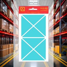 세모스티커 7매 하늘 소지품표시 사무용품 병원 설문조사스티커 소품정리 가정용