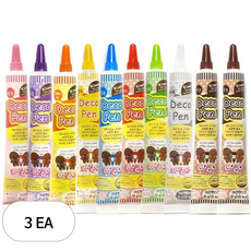 초코 데코펜 10종 세트, 3세트, 20g