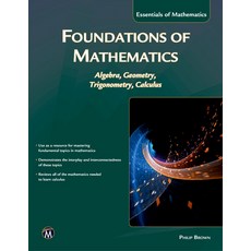 (영문도서) Foundations of Mathematics: Algebra Geometry Trigonometry and Calculus Paperback, Mercury Learning and Inform..., English, 9781942270751
