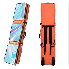 스노우보드 휠백 바퀴 백 가방 엣지백 백팩 보드 커버 배낭 수납 롤러 장비, C. 컬러풀 레드