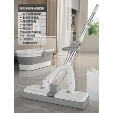 新款加厚免手洗擠水海綿拖把家用吸水墩布地墩懶人對摺膠棉拖布, 1個