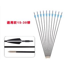 6MM 玻璃纖維箭 適用於 15-30 磅 高速盾型羽, 1個
