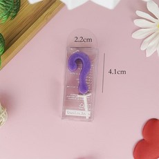 問號蠟燭生日特殊字符創意活動派對錶白形狀烘焙蛋糕裝飾年齡蠟燭熱賣中, 1個, 紫色問號蠟燭夾1