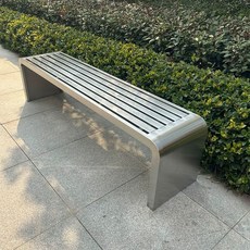 야외 철제 벤치 마당 행사 식당 펜션 카페 대기의자, 1개, 201 풀 2mx40cmx45cm