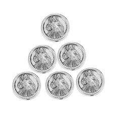 VILLCASE 성모 마리아 펜던트 참 라운드 스페이서 비즈 DIY 주얼리 제작용 팔찌 목걸이 액세서리 226956