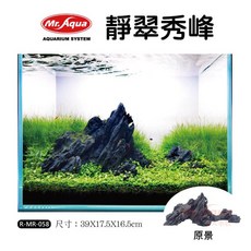 MR.AQUA 水族先生 靜翠秀峰 魚缸造景裝飾品 (R-MR-058 39x17.5x16.5cm), 1個