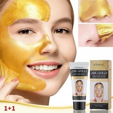 골든 필오프 마스크 모공수축 안티에이징 물광 콜라겐팩 수분 공급 화이트닝 딥클렌징 마스크, 4개, 1개입