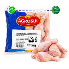 Halal Frozen Chicken Drumsticks Brazil 할랄 냉동 닭북채 브라질산, 5개, 1kg