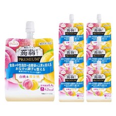 타라미 맛있는 蒟蒻 젤리 PREMIUM+ 흰 복숭아 황금 복숭아 150g × 30개 마시는 젤리 우편 주문 기능성 표시 식품, 1개, 1g