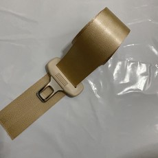 炫彩安全帶 汽車安全帶 加厚通用型安全帶 改裝米色保險座椅延長帶, 米黃3.6米帶卡扣（送縫紉線限位扣）, 1個