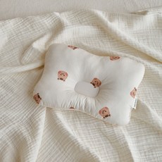 돗투돗 동물친구들 40수 순면 유아용 양면 짱구베개, 1개, 돗람이