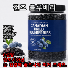 캐나다 무설탕 건조블루베리 100% 눈 피로 및 건조 완화 가능 프리미엄 건조 블루베리 무설탕, 1개, 1000g