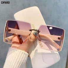 DFMEI 太陽鏡茶色韓版墨鏡女潮高級感ins眼鏡大框顯瘦