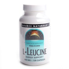 SOURCE NATURALS L-白胺酸無麩質膠囊 500mg, 120 件, 1個