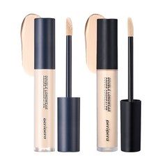 [1+1] 페리페라 더블 롱웨어 커버 컨실러, 포슬린+퓨어아이보리, 2개