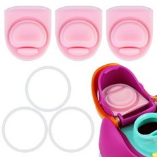 ZONBBEE Owala Freesip 680.4g24온스 946.4ml32온스와 호환되는 고무 씰 교체 스토퍼 6개 물병 상단 뚜껑 입구 캡 인서트 개스킷 실리콘 부품 액세, 3 Pink Set