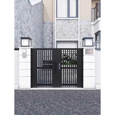 주택 대문 학교 스윙도어 알루미늄대문 알미늄 철대문, 1개, 펜스 / 울타리