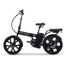 AU테크 스카닉 M20 48V 접이식 미니벨로 출퇴근 전동 전기자전거, 블랙, 스틸