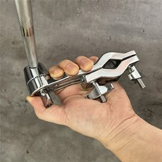 A64T-드럼 랙 클램프 장착 브래킷 금속 손잡이 범용 멀티 드럼 스탠드 액세서리, 01 As Shown