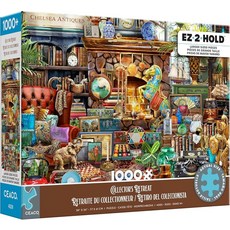 Ceaco - EZ2Hold Collector's Retreat 성인용 1000피스 직소 퍼즐 게임의 밤에 완벽한 도전적인 완성 사이즈 76.2 x 61cm(30 24인치) 2, Ceaco - EZ2Hold Collector's Re