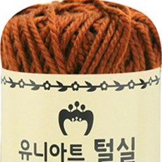 손뜨개 공예 연갈색 종이관 감기 뜨개 지관실