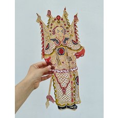 皮影 戲曲 人物 牛皮 手工 雕刻 手工上色, 如圖所示, 1個