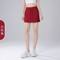 新款運動短裙褲女夏季高腰a字半身裙防走光假兩件包臀裙