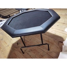 팔각형 홀덤바 카지노 칩 테이블 8인용 포커, C.블랙 120cm